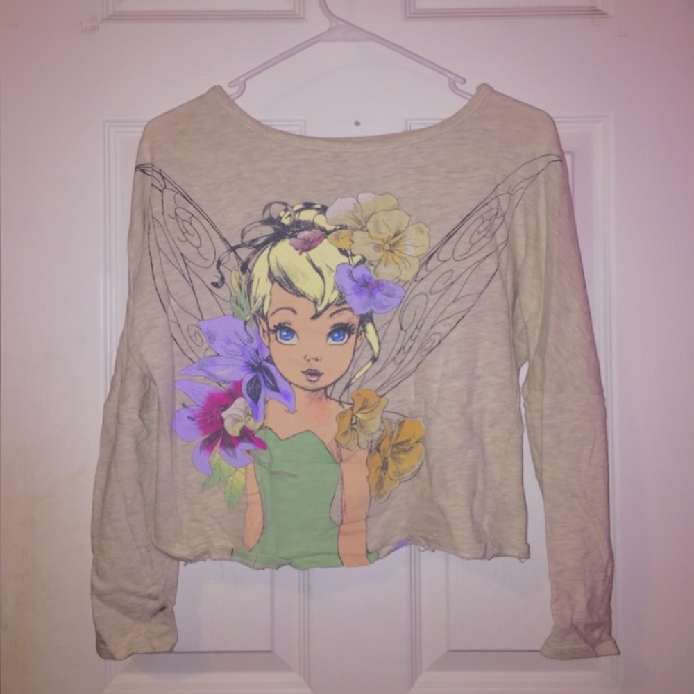 Floral Long Sleeve Crop Top